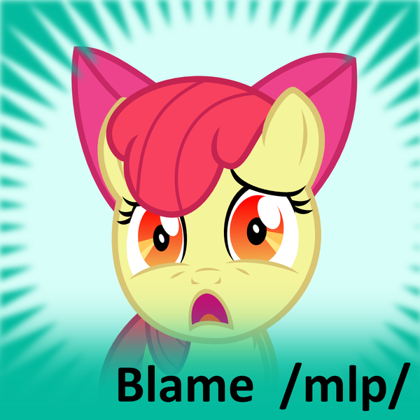 Size: 1024x1024 | Tagged: safe, artist:the smiling pony, derpibooru import, apple bloom, derpibooru, twibooru, g4, /mlp/, 4chan, image, meta, official spoiler image, png, solo, spoiler image, spoiler tag, spoilered image joke