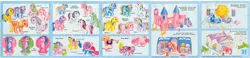 Size: 1662x386 | Tagged: safe, derpibooru import, applejack (g1), blossom, brandy, bubbles (g1), cotton candy (g1), duck soup, firefly, glory, lemon drop, majesty, medley, moondancer (g1), moonstone, parasol (g1), peachy, sealight, seashell (g1), seawinkle, skydancer, spike (g1), sprinkles (g1), starshine, sunbeam, sunlight (g1), twilight (g1), twinkles, wavedancer, windy (g1), bird, cat, dog, dragon, duck, earth pony, pegasus, pony, sea pony, unicorn, g1, baby, baby dragon, bow tie (g1), coat markings, facial markings, female, horn, image, irl, jpeg, leaflet, mare, photo, pretty parlor, rainbow ponies, show stable, star (coat marking), water, waterfall