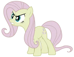 Size: 5000x3899 | Tagged: safe, artist:kooner-cz, derpibooru import, fluttershy, earth pony, pony, g4, the return of harmony, 2011, angry, discorded, discorded fluttershy, earth pony fluttershy, female, image, mare, my little pony, png, race swap, simple background, solo, tail, transparent background, vector, wingless