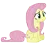 Size: 2254x2000 | Tagged: safe, artist:ns4j19y, fluttershy, pegasus, pony, g4, stare master, 2011, artifact, female, folded wings, high res, lip bite, mare, nervous, simple background, sitting, solo, tail, transparent background, vector, wings