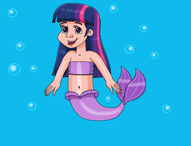 Size: 1192x910 | Tagged: safe, artist:ocean lover, derpibooru import, twilight sparkle, human, mermaid, g4, bandeau, bare midriff, bare shoulders, belly, belly button, bubble, child, cute, excited, excitement, exploring, fins, fish tail, happy, humanized, image, light skin, long hair, looking at something, mermaid tail, mermaidized, midriff, ms paint, nerd, ocean, open mouth, png, purple eyes, sleeveless, species swap, swimming, tail, tail fin, three toned hair, twiabetes, underwater, water, young, young twilight, younger