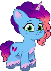 Size: 1717x2393 | Tagged: safe, derpibooru import, official, pony, unicorn, g5, my little pony: tell your tale, .ai available, .svg available, female, filly, filly misty brightdawn, foal, horn, image, misty brightdawn, png, rebirth misty, simple background, smiling, solo, transparent background, unshorn fetlocks, vector, younger