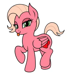 Size: 1350x1500 | Tagged: safe, artist:vomitvomiting, derpibooru import, oc, oc:strawberry shortcut, pony, image, png, simple background, solo, white background