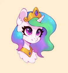 Size: 926x1000 | Tagged: safe, artist:maytee, derpibooru import, part of a set, princess celestia, alicorn, pony, g4, bust, cute, cutelestia, digital art, image, png, portrait, simple background, solo