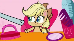 Size: 1920x1080 | Tagged: safe, derpibooru import, screencap, applejack, minty, earth pony, pony, g3, g4, my little pony: pony life, the root of it, spoiler:pony life s01e19, female, image, jpeg, mare