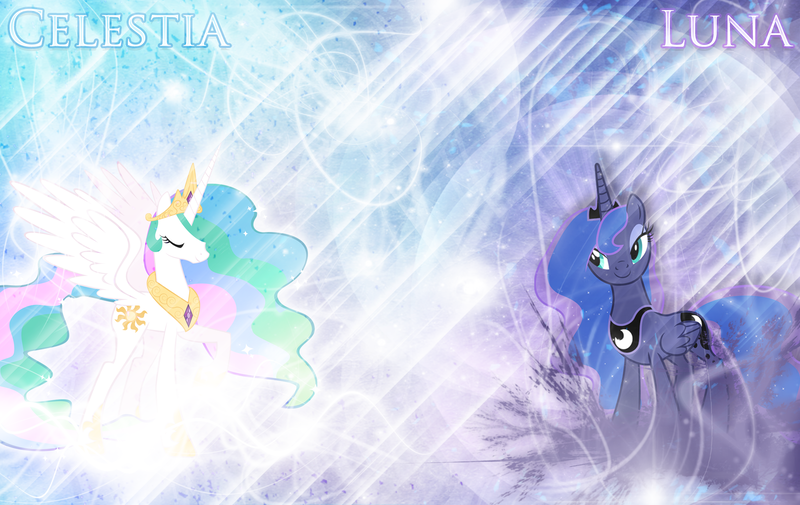 Size: 1900x1200 | Tagged: safe, artist:90sigma, artist:heart-of-stitches, artist:mlartspecter, derpibooru import, princess celestia, princess luna, alicorn, pony, g4, female, image, mare, png, royal sisters, siblings, sisters, wallpaper