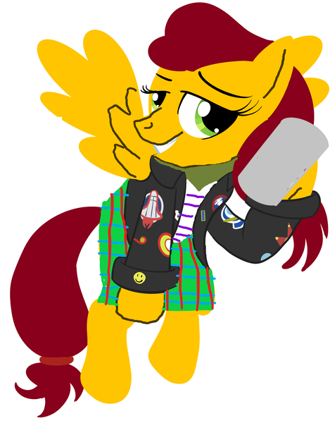 Size: 2500x3200 | Tagged: safe, ponerpics import, ponybooru import, oc, oc:asher mchooves, pegasus, pony, adorkable, amber coat, best pony, blouse, bomber jacket, clothes, cute, dork, explosive, fantasy class, feminism, green eyes, image, jacket, kilt, maroon mane, maroon tail, military tactician, open clothes, open jacket, png, scarf, scrim, scrim scarf, striped blouse, tartan, tomboy, warrior, wonderbolts