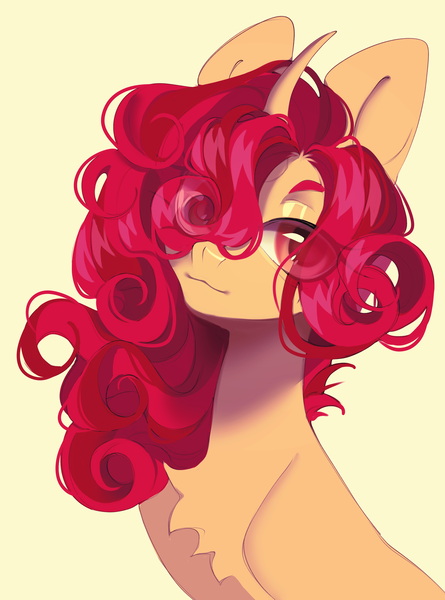 Size: 2968x4000 | Tagged: safe, artist:meggychocolatka, derpibooru import, oc, oc:stellar blossom, unofficial characters only, pony, unicorn, horn, image, png, red hair, solo