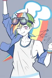 Size: 1015x1525 | Tagged: artist needed, source needed, useless source url, safe, derpibooru import, rainbow dash, human, g4, humanized, image, jpeg, rule 63