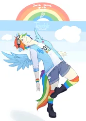 Size: 2480x3507 | Tagged: safe, artist:faithcael, derpibooru import, rainbow dash, human, g4, humanized, image, jpeg