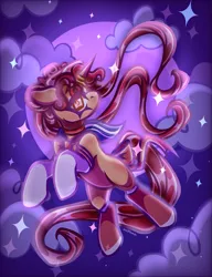 Size: 2119x2756 | Tagged: safe, artist:milkaaa, derpibooru import, oc, oc:stellar blossom, unofficial characters only, pony, unicorn, clothes, crossover, horn, image, png, sailor moon (series), sailor uniform, uniform