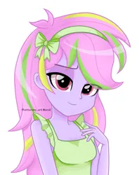 Size: 777x983 | Tagged: safe, artist:fluttershy_art.nurul, derpibooru import, oc, oc:laura orchid, unofficial characters only, human, equestria girls, g4, equestria girls-ified, female, image, png, simple background, solo, thin, white background