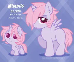 Size: 872x736 | Tagged: safe, artist:doodlesinky, derpibooru import, oc, oc:nimbus afterglow, unofficial characters only, pony, colt, foal, image, jpeg, male, not an alicorn, old art, pegacorn