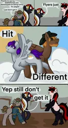 Size: 2029x3792 | Tagged: safe, artist:thegoodm1lk, derpibooru import, oc, oc:blackjack, oc:calamity, oc:littlepip, oc:morning glory (project horizons), oc:velvet remedy, cyborg, pegasus, pony, unicorn, fallout equestria, fallout equestria: project horizons, comic, fanfic art, female, horn, image, jpeg, male, mare, misspelling, stallion