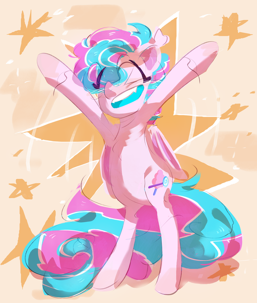 Size: 2550x3000 | Tagged: safe, artist:pakmur, derpibooru import, oc, oc:sweetie swirl, bat pony, pony, abstract background, commission, cute, happy, image, png, stars, ych result