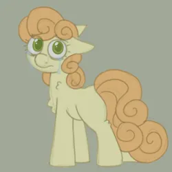 Size: 600x600 | Tagged: safe, artist:puppie, derpibooru import, oc, unnamed oc, unofficial characters only, earth pony, pony, bags under eyes, crying, curly mane, curly tail, female, green eyes, image, looking at you, mare, png, sad, solo, solo female, tail, vent art