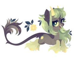 Size: 1280x992 | Tagged: safe, artist:kabuvee, derpibooru import, oc, earth pony, pony, female, horns, image, mare, png, simple background, solo, transparent background