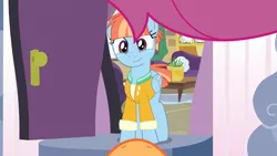 Size: 1279x720 | Tagged: artist needed, safe, anonymous artist, artist:charleston-and-itchy, artist:mandash1996, derpibooru import, edit, edited screencap, screencap, scootaloo, windy whistles, pegasus, pony, fanfic:a surprise visit, g4, parental glideance, clothes, cute, doorway, duo, female, filly, foal, freckles, image, jacket, mare, mother and child, mother and daughter, my little pony, offscreen character, png, pov, scootadoption, scootalove, story included, windybetes