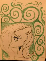 Size: 1280x1676 | Tagged: safe, artist:sweetmelon556, derpibooru import, fluttershy, pony, g4, image, jpeg, solo, traditional art