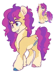 Size: 1085x1395 | Tagged: safe, artist:caffeinatedcarny, derpibooru import, bon bon (g1), earth pony, pony, g1, my little pony tales, bald face, blaze (coat marking), clothes, coat markings, colored ears, colored hooves, countershading, cute, cute little fangs, cyan eyes, facial markings, fangs, female, grin, heterochromia, hooves, image, mare, mealy mouth (coat marking), mismatched hooves, pale belly, pink eyes, png, redesign, simple background, smiling, socks, socks (coat marking), solo, transparent background, unshorn fetlocks