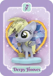 Size: 840x1206 | Tagged: safe, derpibooru import, official, derpy hooves, pegasus, pony, g4, basket, female, food, image, kwistal fwenz, mare, merchandise, muffin, png, raised hoof, solo, spread wings, tail, that pony sure does love muffins, toy, wings