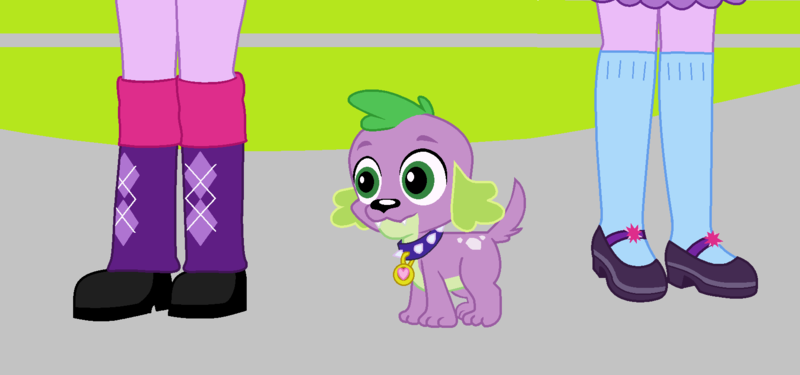 Size: 1696x796 | Tagged: safe, artist:trainman3985, derpibooru import, spike, dog, human, equestria girls, g4, 2019, beautiful, beautisexy, cute, image, legs, png, pretty, sexy