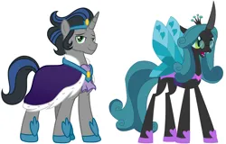 Size: 4002x2567 | Tagged: safe, derpibooru import, king sombra, queen chrysalis, g4, spoiler:comic, image, mirror universe, png