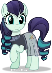 Size: 2079x2884 | Tagged: safe, artist:vector-brony, derpibooru import, coloratura, earth pony, pony, g4, the mane attraction, clothes, cute, female, image, mare, my little pony, png, raised hoof, rara, rarabetes, see-through, simple background, smiling, solo, transparent background, vector