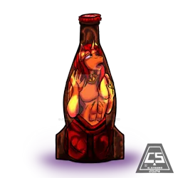 Size: 894x894 | Tagged: safe, artist:adhiguna, artist:hachimitsu-ink, artist:johnathon-matthews, derpibooru import, oc, oc:khunis jirall, alicorn, anthro, genie, genie pony, pony, bottle, deviantart watermark, genie bottle, image, itty bitty livingspace, nuka cola, obtrusive watermark, personal watermark, png, simple background, solo, transparent background, watermark