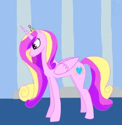 Size: 2480x2550 | Tagged: safe, artist:glacialfeather, derpibooru import, princess cadance, alicorn, g4, crystal empire, folded wings, image, png, wings