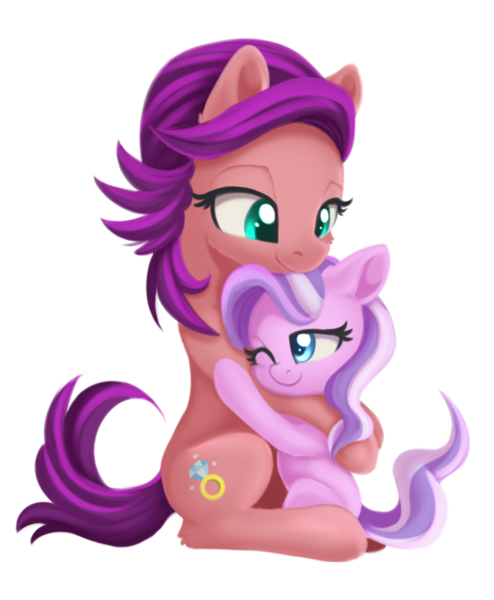 Size: 1029x1250 | Tagged: safe, artist:dusthiel, derpibooru import, diamond tiara, spoiled rich, earth pony, pony, g4, alternate ending, cute, cutie mark, daaaaaaaaaaaw, daughter, diamondbetes, female, filly, foal, good end, good spoiled rich, heartwarming, heartwarming in hindsight, hug, image, mare, mother, mother and child, mother and daughter, motherly love, out of character, png, reconciliation, redemption, reformed, simple background, spoiled cute, sweet dreams fuel, transparent background