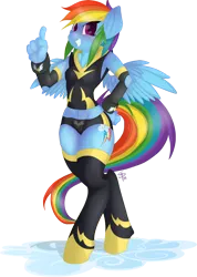 Size: 1212x1703 | Tagged: suggestive, artist:falleninthedark, derpibooru import, rainbow dash, anthro, pegasus, unguligrade anthro, g4, belly, belly button, breasts, delicious flat chest, female, hooves, image, midriff, png, rainbow flat, solo, solo female