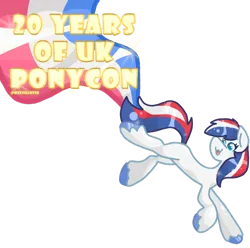 Size: 1920x1907 | Tagged: safe, artist:weevillov3r, derpibooru import, oc, oc:britannia (uk ponycon), unofficial characters only, pony, :3, colored hooves, cute, female, hooves, image, looking back, mare, mascot, open mouth, open smile, png, simple background, smiling, solo, sparkly, transparent background, uk ponycon