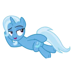 Size: 1280x1280 | Tagged: safe, derpibooru import, edit, edited screencap, screencap, trixie, pony, unicorn, g4, road to friendship, draw me like one of your french girls, female, horn, image, lying down, mare, my little pony, not a vector, png, simple background, solo, transparent background