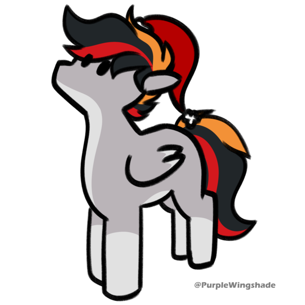 Size: 3000x3000 | Tagged: safe, artist:purple wingshade, derpibooru import, oc, oc:primaryforce, unofficial characters only, pegasus, pony, christmas, hat, holiday, image, male, png, santa hat, solo, stallion