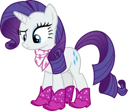 Size: 3433x3000 | Tagged: safe, artist:cloudy glow, derpibooru import, rarity, unicorn, g4, boots, clothes, female, glitter boots, handkerchief, horn, image, png, shoes, simple background, solo, transparent background, vector