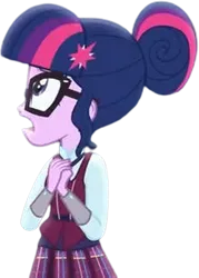 Size: 1805x2520 | Tagged: safe, derpibooru import, edit, edited screencap, editor:mrtoonlover83, screencap, sci-twi, twilight sparkle, human, equestria girls, g4, female, image, not a vector, png, solo