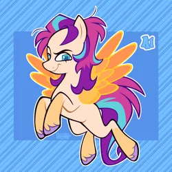 Size: 3000x3000 | Tagged: safe, artist:3ggmilky, derpibooru import, oc, pegasus, pony, female, fusion:sunny starscout, fusion:zipp storm, image, mare, png, solo