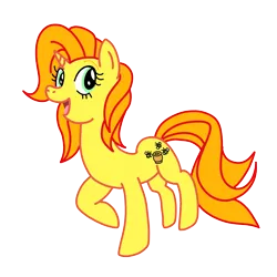 Size: 3024x3024 | Tagged: safe, artist:omegaridersangou, derpibooru import, bumblesweet, unicorn, g3, g4, g3 to g4, generation leap, happy, horn, image, open mouth, png, smiling, solo