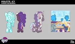 Size: 2227x1311 | Tagged: safe, derpibooru import, official, violette rainbow, pony, unicorn, g5, my little pony: tell your tale, .ai available, .psd available, .svg available, concept art, female, filly, foal, horn, icy prints, image, no place like home, png, vector