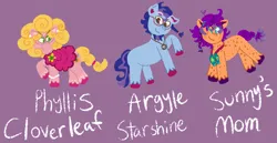 Size: 1931x999 | Tagged: safe, artist:clovariia, derpibooru import, phyllis cloverleaf, earth pony, pony, g5, argyle starshine, female, image, male, mare, png, stallion, velvet starscout