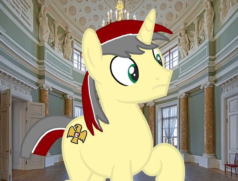 Size: 3221x2443 | Tagged: safe, artist:fedya_1991_i, derpibooru import, oc, unicorn, g4, castle, horn, image, jpeg, male, museum, ochit horton, tourist