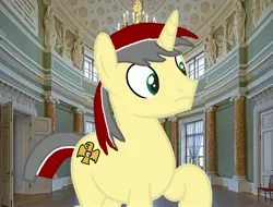 Size: 3221x2443 | Tagged: safe, artist:fedya_1991_i, derpibooru import, oc, unicorn, g4, castle, horn, image, jpeg, male, museum, ochit horton, tourist