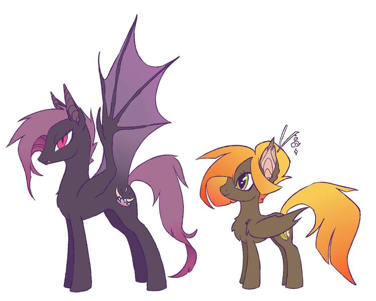 Size: 1280x1024 | Tagged: safe, artist:nmoonly, derpibooru import, bat pony, comparison, image, jpeg, textless