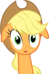 Size: 1024x1534 | Tagged: safe, artist:omniferious, derpibooru import, applejack, earth pony, pony, g4, party of one, applejack is best facemaker, applejack's hat, cowboy hat, female, floppy ears, hat, image, long neck, mare, my little pony, png, simple background, solo, transparent background, vector