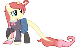 Size: 3052x1964 | Tagged: safe, artist:missmoonlightangel, derpibooru import, oc, oc:star flower light, pony, unicorn, clothes, cosplay, costume, female, horn, image, mare, png, simple background, solo, transparent background, tsumiki miniwa