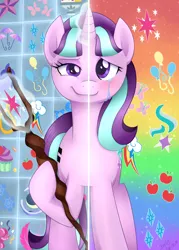 Size: 3078x4298 | Tagged: safe, artist:scarlet-spectrum, derpibooru import, starlight glimmer, pony, unicorn, g4, the cutie map, applejack's cutie mark, crying, cutie mark, cutie mark vault, duality, female, fluttershy's cutie mark, horn, image, mare, my little pony, pinkie pie's cutie mark, png, rainbow dash's cutie mark, rarity's cutie mark, redemption, reformed, s5 starlight, sad, sadlight glimmer, smug, smuglight glimmer, solo, staff, staff of sameness, twilight sparkle's cutie mark, two sided posters, two sides