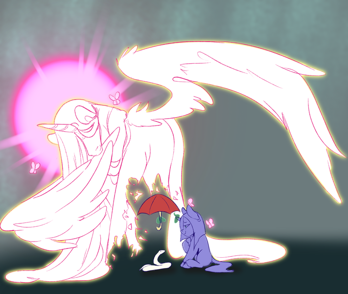 Size: 4726x3989 | Tagged: safe, artist:2hrnap, derpibooru import, fluttershy, alicorn, g4, halo, image, png