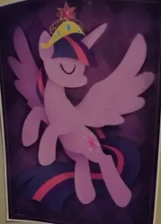 Size: 455x635 | Tagged: safe, derpibooru import, twilight sparkle, twilight sparkle (alicorn), alicorn, pony, g4, female, image, irl, jpeg, photo, poster, solo, twilight's crown