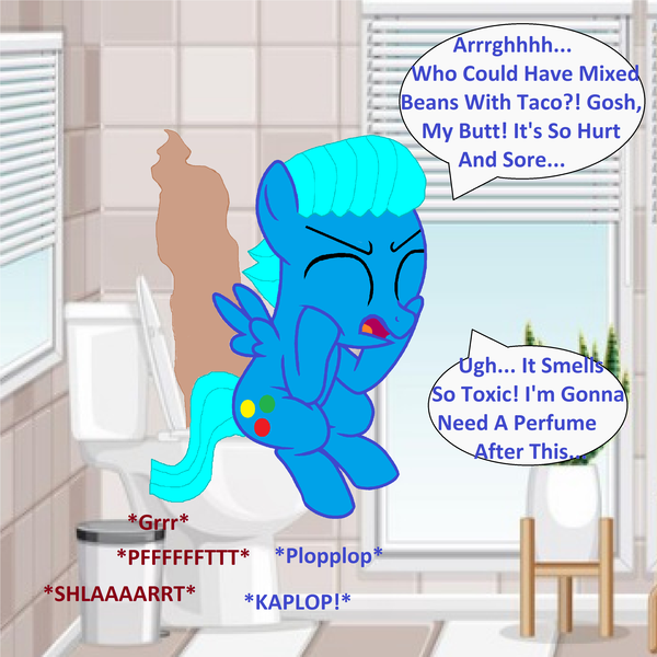 Size: 3000x3000 | Tagged: suggestive, artist:memeartboi, derpibooru import, ponified, pegasus, pony, g4, aftermath, bathroom, but why, colt, eyes closed, fart, fart cloud, foal, gumball watterson, image, imminent flush, implied diarrhea, implied farting, implied pooping, indoors, male, moaning, moaning in pain, onomatopoeia, open mouth, pain, pegasus wings, png, pushing, sitting, sitting on toilet, solo, sound effects, speech bubble, spread wings, struggle, struggling, suffering, taco bell, text, the amazing world of gumball, toilet, toilet humor, trash can, ugh, uncomfortable, wings